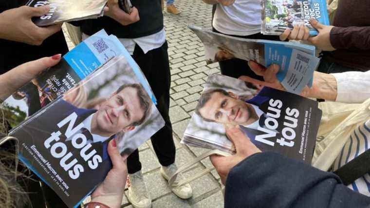 before the second round, the supporters of Emmanuel Macron in the face of the resignation of left-wing voters, in the streets of Strasbourg