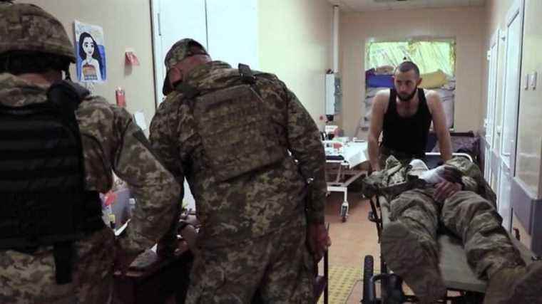 in the heart of a military hospital on the front line, in the Donbass