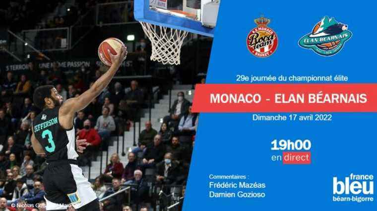 live the Élan Béarnais match in Monaco in full