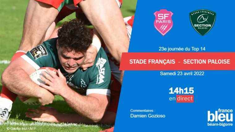 live the match of the Section Paloise at the Stade Français in full