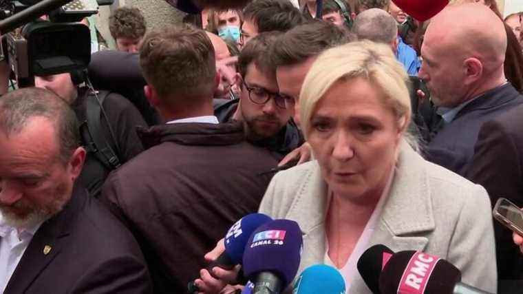 on the eve of the debate, Marine Le Pen refines her arguments