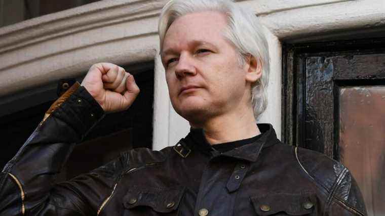 portrait of Julian Assange, controversial figure at the center of conspiracy theories