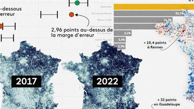 six maps and graphs to understand the results of the first round