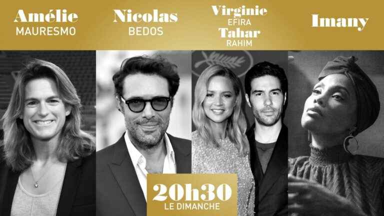 “8:30 p.m. on Sunday” with Amélie Mauresmo, Nicolas Bedos, Virginie Efira, Tahar Rahim and ﻿Imany – France 2 – May 22, 2022