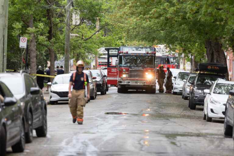 A fire brought under control near the Atwater market