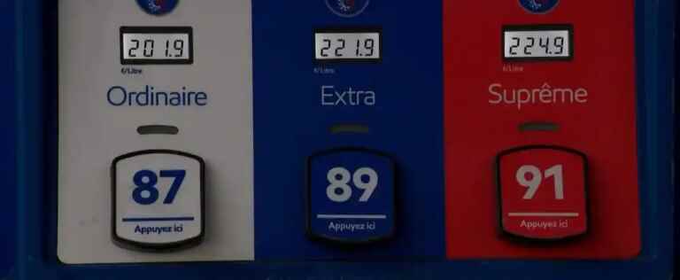 A liter of gasoline at more than $2 at certain Montreal gas stations