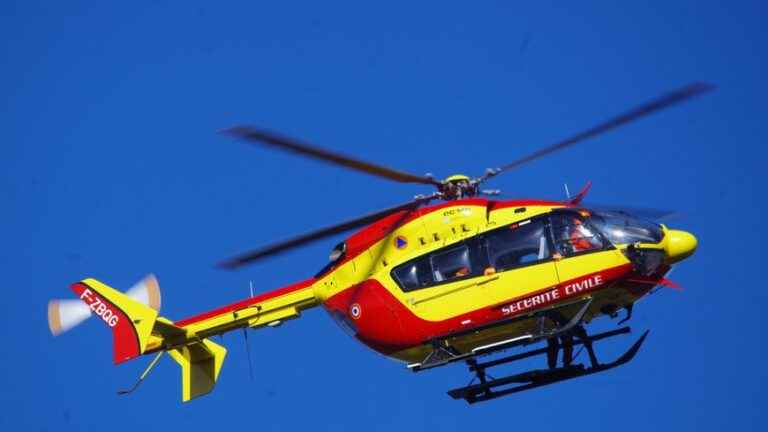 A young woman airlifted in critical condition after an accident near Melle