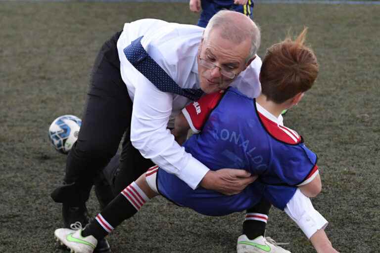 Australia |  The Prime Minister plays soccer and… knocks over a child