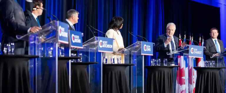 CPC leadership race: religion and bilingualism on the menu