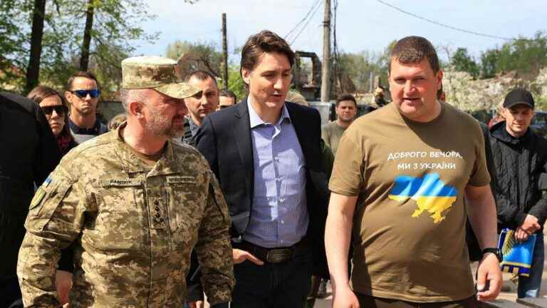 Canadian Prime Minister Justin Trudeau visited Irpin, near kyiv