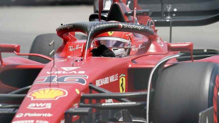 Charles Leclerc in pole position ahead of Sainz, Pérez and Verstappen