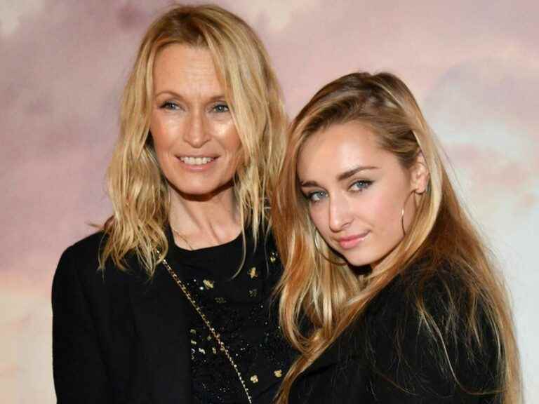 Domed chest and leather jacket… Estelle Lefébure draws a unique and ultra glamorous shot of her daughter Emma Smet