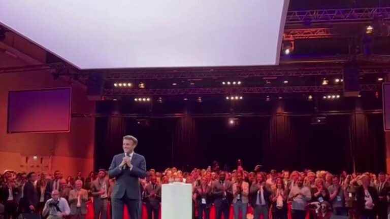 Emmanuel Macron launches the campaign of the candidates of the majority