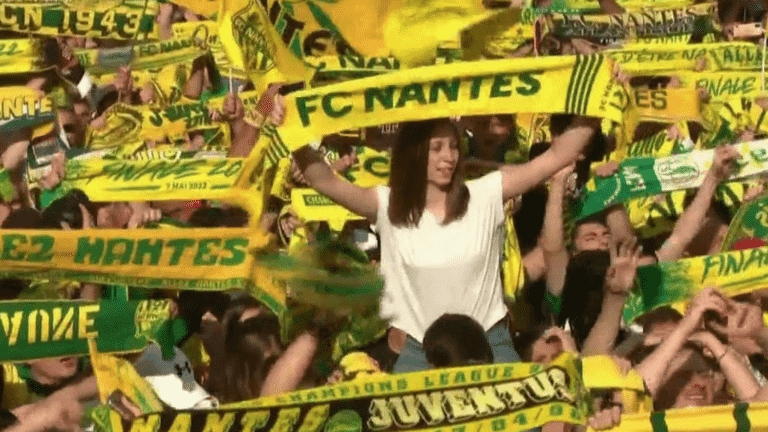 FC Nantes celebrates its fourth title with its supporters