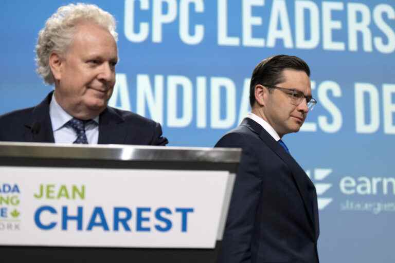 First Conservative Debate |  Poilievre and Charest throw down the gloves and multiply the scathing attacks