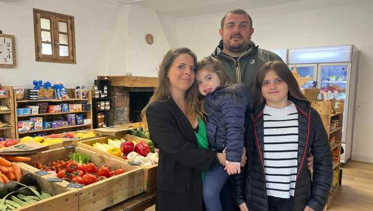 Julie & Jean-Baptiste Panicali, grocers in Ucciani