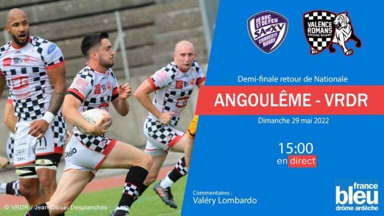 LIVE – Rugby: the VRDR travels to Angoulême, follow the National return semi-final