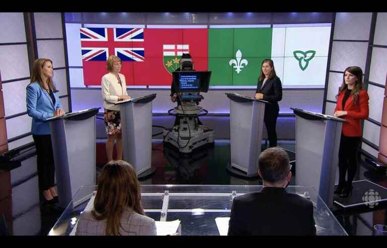 Lively exchanges in the debate in French in Ontario