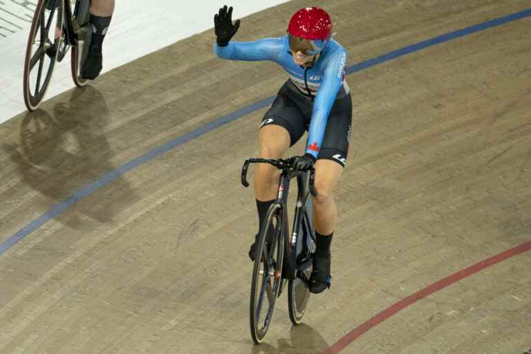 Milton Nations Cup |  Kelsey Mitchell wins keirin gold, Genest falls in final