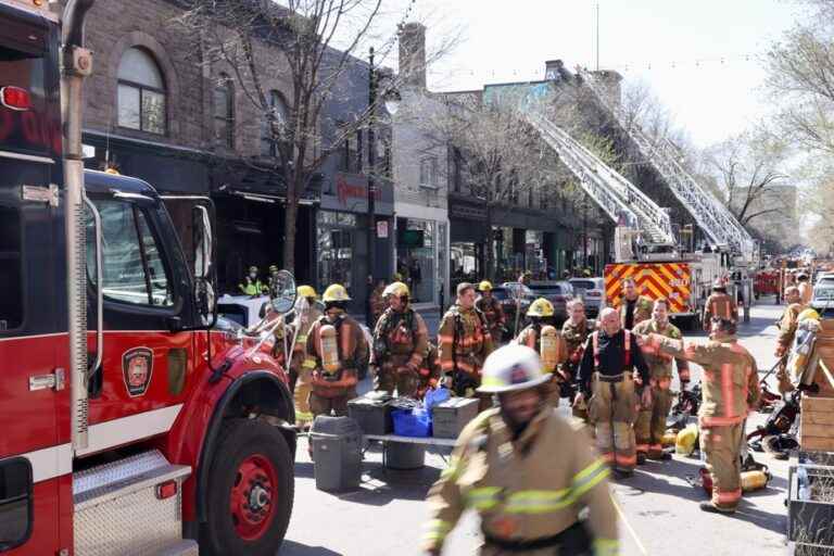 Montreal |  Major fire in a building on Saint-Laurent Boulevard