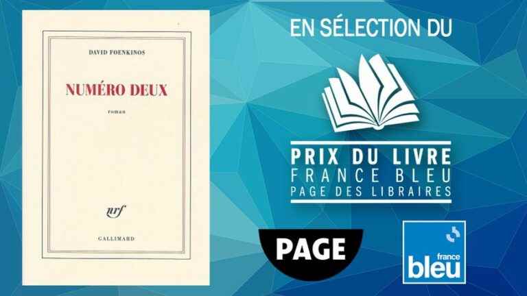 “Numéro deux” by David Foenkinos shortlisted for the 2022 Booksellers’ France Bleu PAGE Book Prize