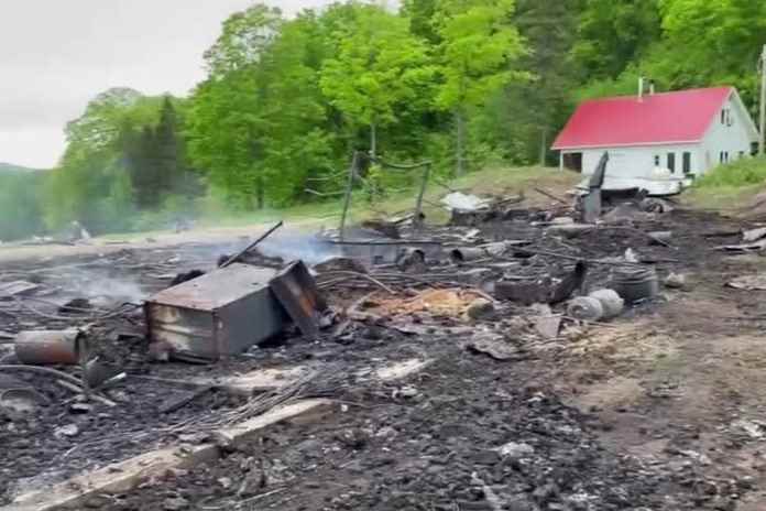 Outaouais |  François Lambert’s sheepfold destroyed by fire