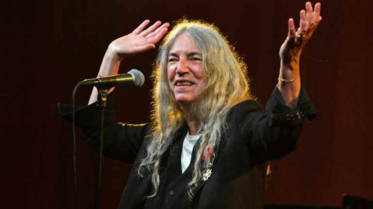 Patti Smith receives the Legion of Honor at a ceremony in New York