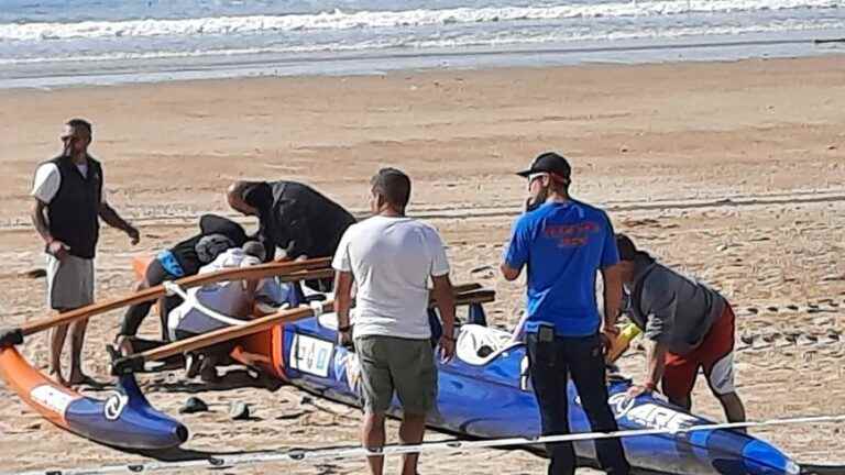 Polynesian canoes race in Les Sables d’Olonne