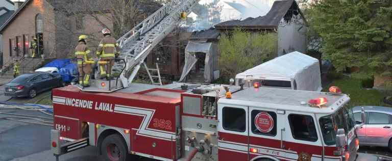 Second fire two days in Laval: three houses ravaged by flames