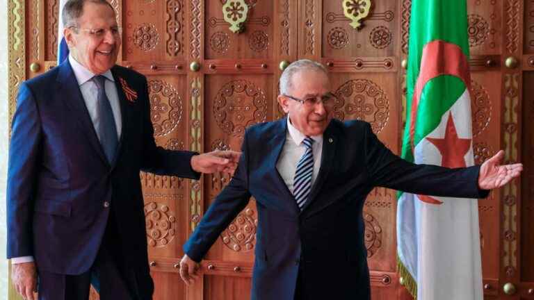 Sergei Lavrov, head of Russian diplomacy, is in Algeria