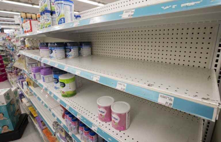 Shortage of hypoallergenic infant formula in Quebec