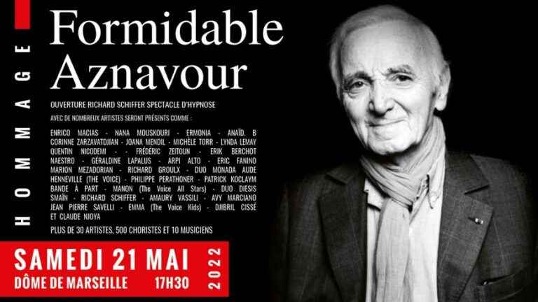 Terrific Aznavour the tribute concert to Charles Aznavour at the Dôme de Marseille