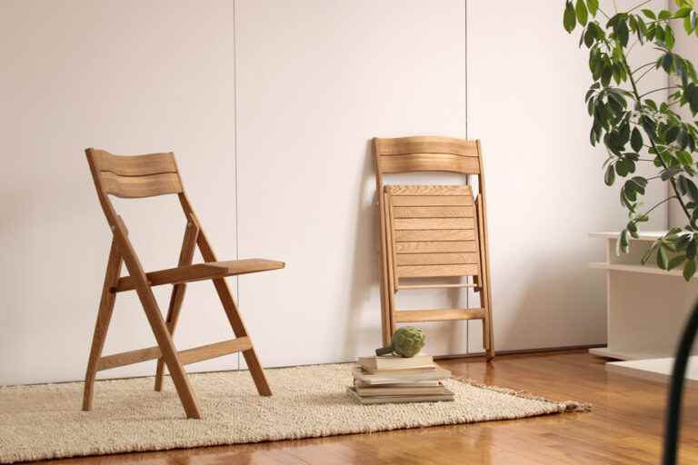 The folding chair that we no longer wanted to hide