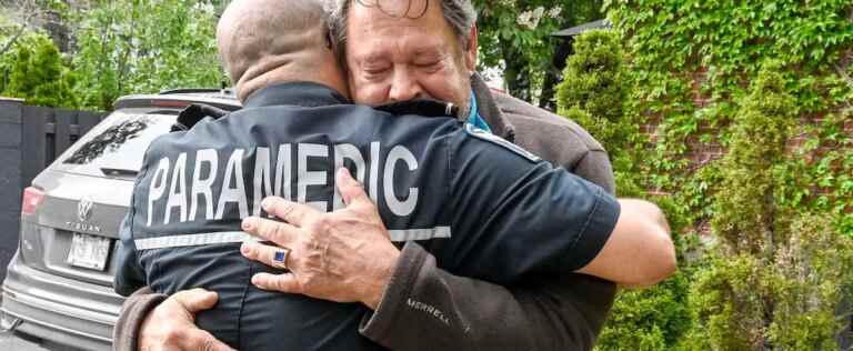 The joy of hugging a resuscitated patient