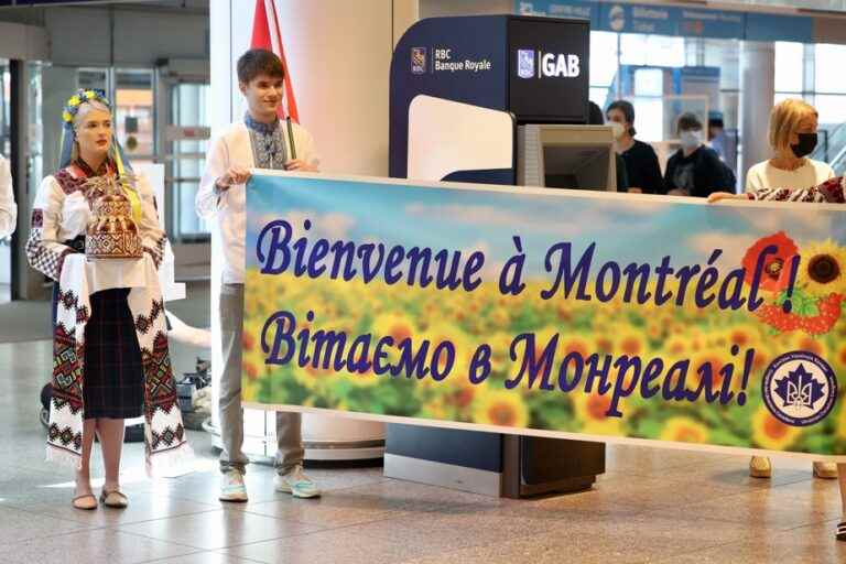 Ukrainian refugees land in Montreal