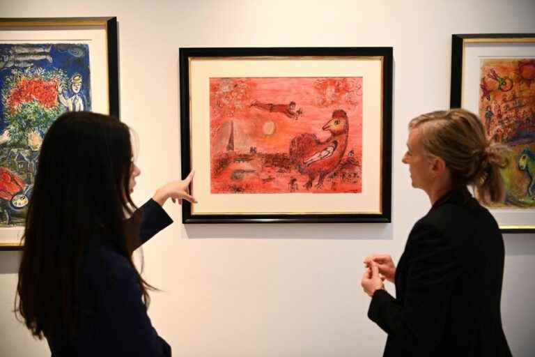 Unpublished works by Chagall presented before their sale