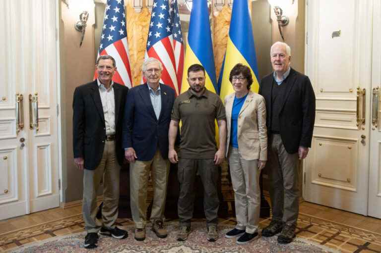 War in Ukraine |  Ukrainian president meets with leader of US Republican senators