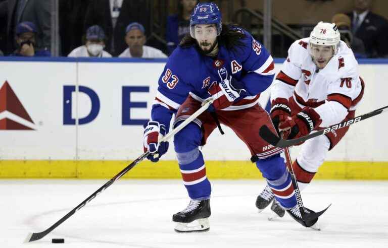 Zibanejad guides Rangers to 3-1 win over Hurricanes