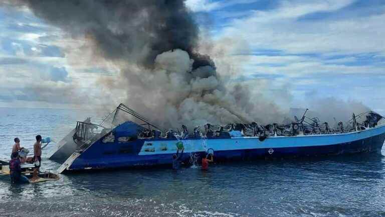 at least seven dead in ferry fire