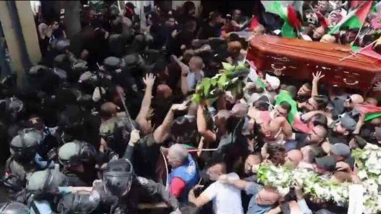 clashes took place during the funeral of Shireen Abu Akleh