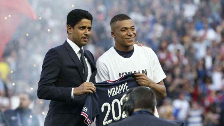 follow the press conference of Kylian Mbappé and Nasser al-Khelaïfi after the extension of the French striker at PSG