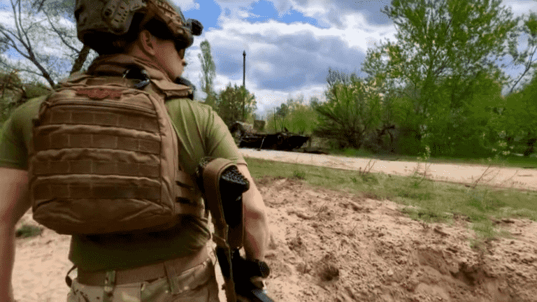 incursion into the Ukrainian trenches in Donbass with soldier Vitali