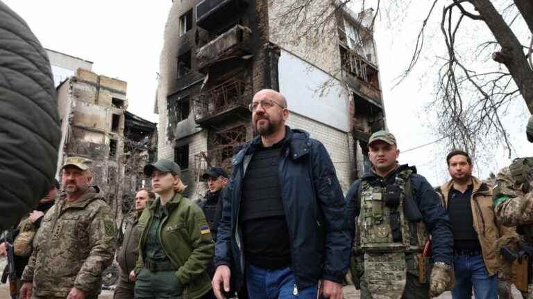 in surprise visit to Odessa, the president of the European Council forced to take shelter because of strikes