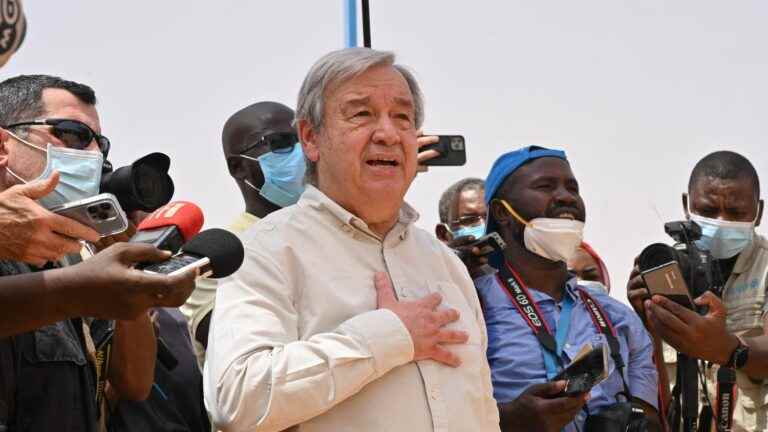 on tour in West Africa, Antonio Guterres recalled the urgency of facing “a global threat”