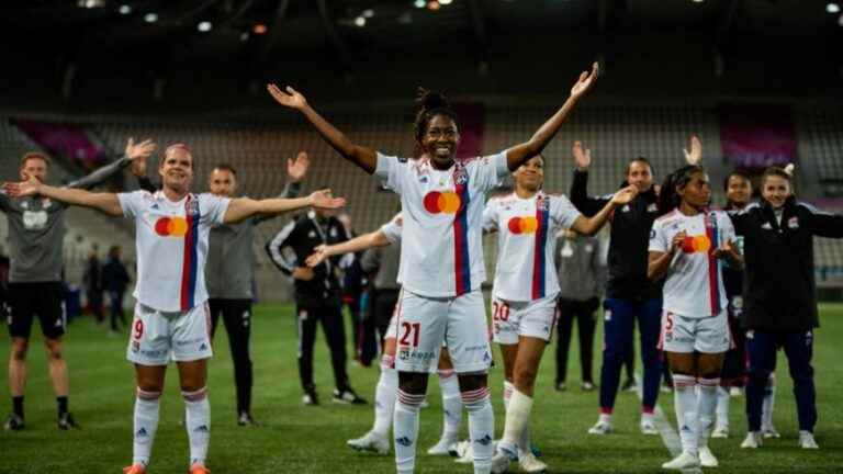 the Lyonnaises champions of France thanks to their victory (1-0) against the Parisiennes