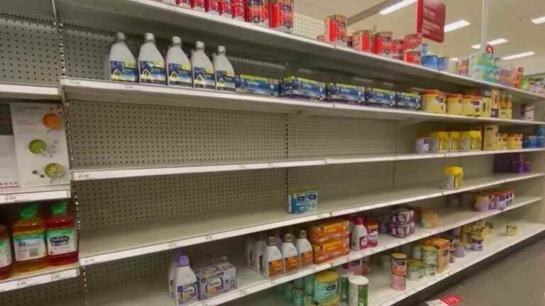 the United States faces a shortage of baby milk