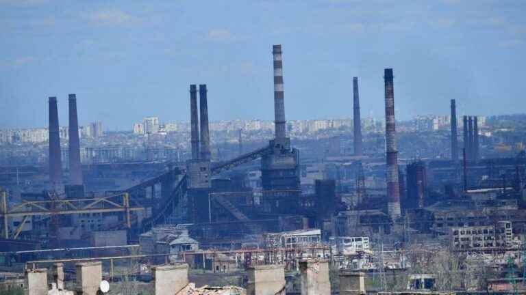 the first civilians were evacuated from the Azovstal factory in Mariupol