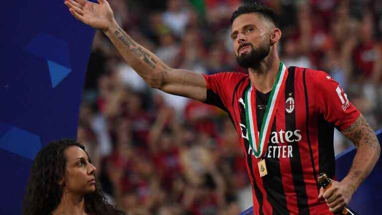 the rebound of the eternal Olivier Giroud, ignored by Didier Deschamps and great craftsman of the AC Milan title