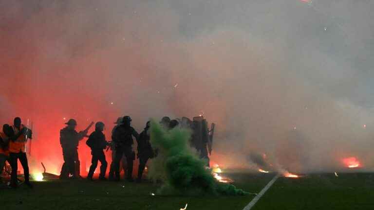 the story of an evening of chaos at Geoffroy-Guichard