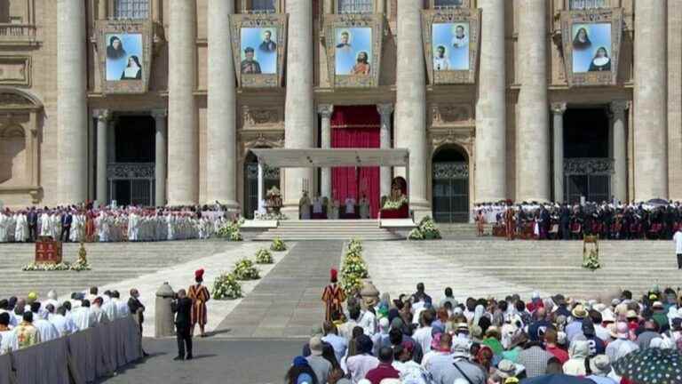 three French people were canonized by the Pope